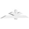 Ekena Millwork Redmond Architectural Grade PVC Gable Bracket, 96"W x 20"H x 6"D x 6"F, 5/12 Pitch GBP096X20X0606RED00 - alternate 1